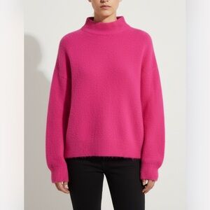 Vintage Rafeal Rabbit Hair Mock neck Pullover Sweater. Size L